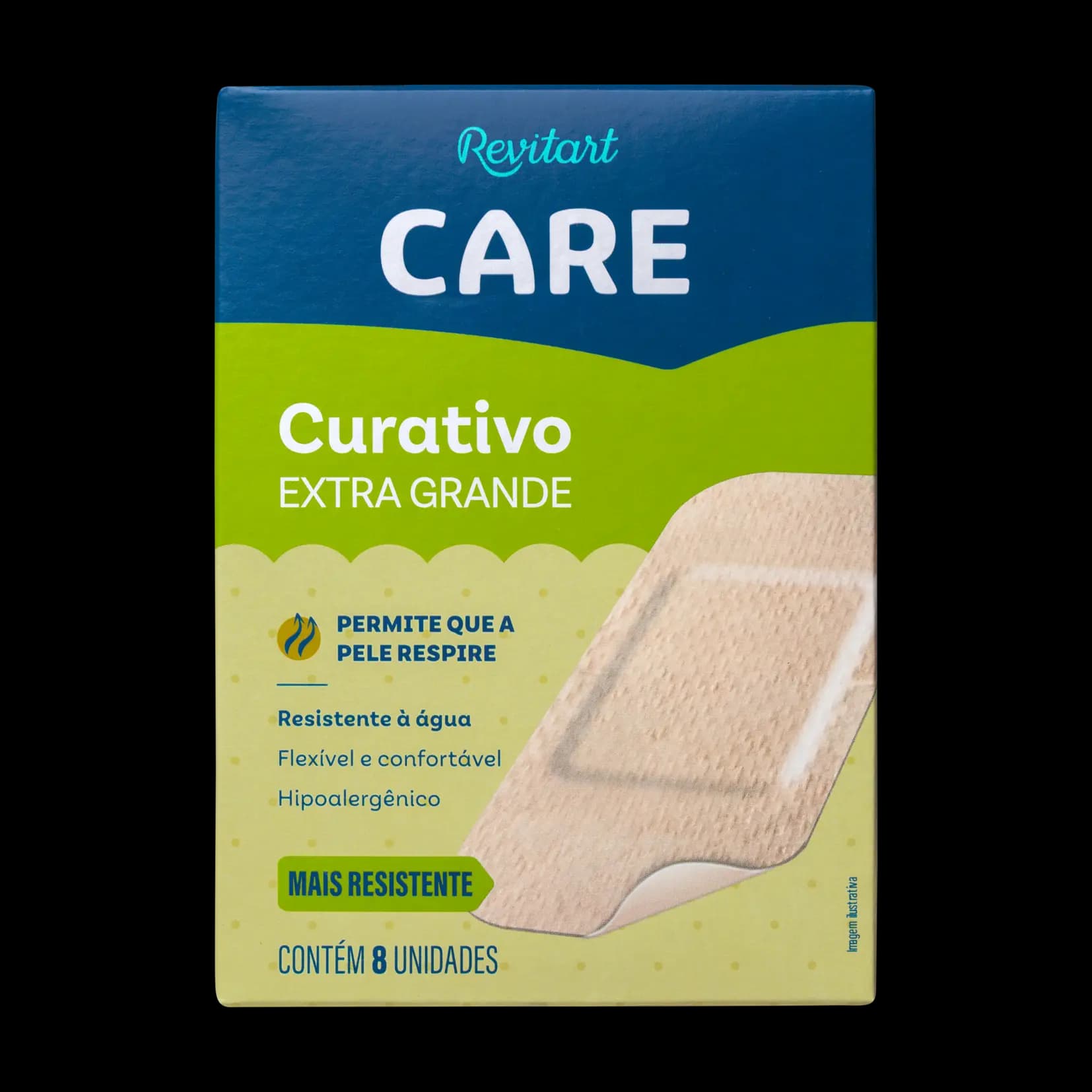 Curativo Extra Grande Revitart Care - 8 Unidades