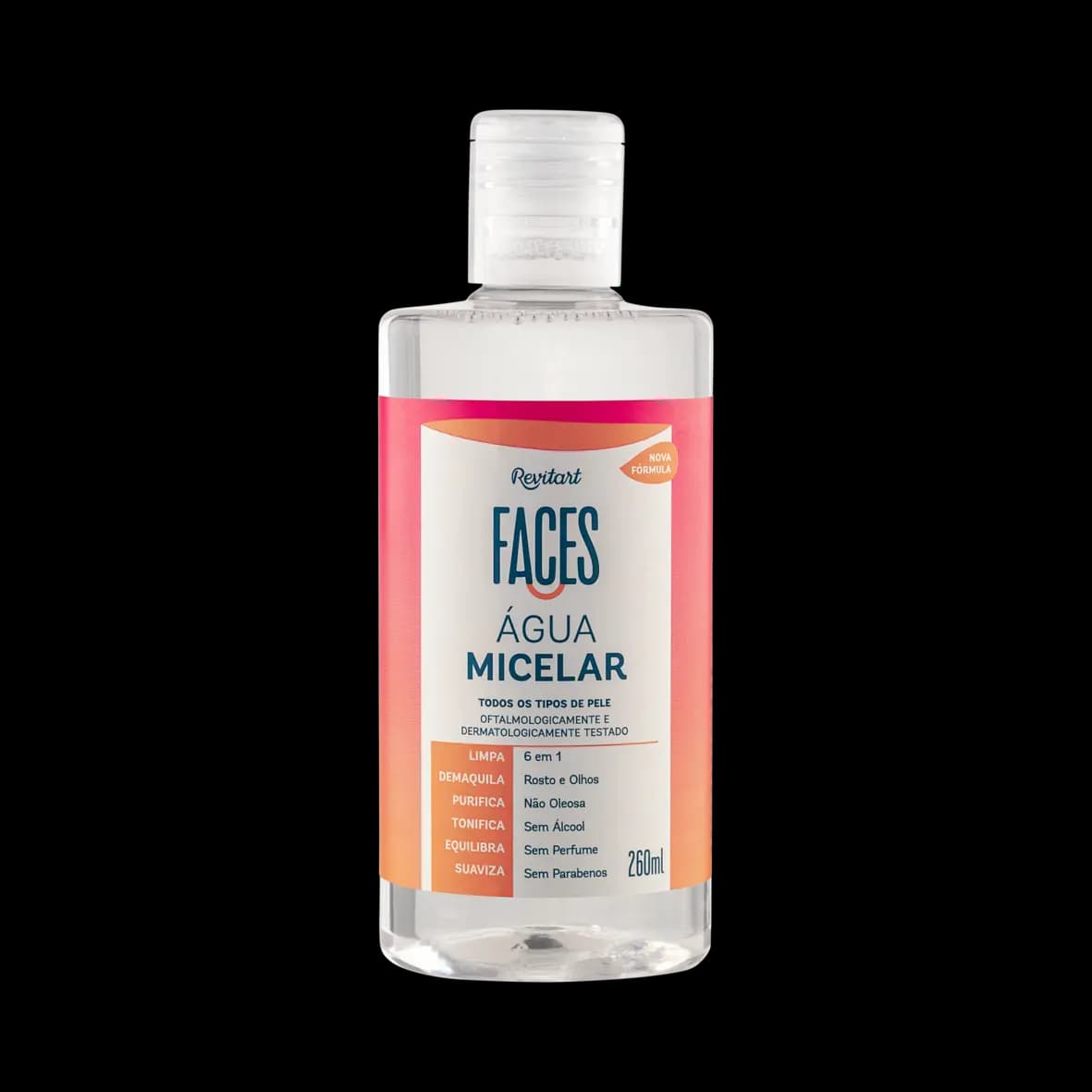 Água Micelar Revitart Faces 6x1 260ml