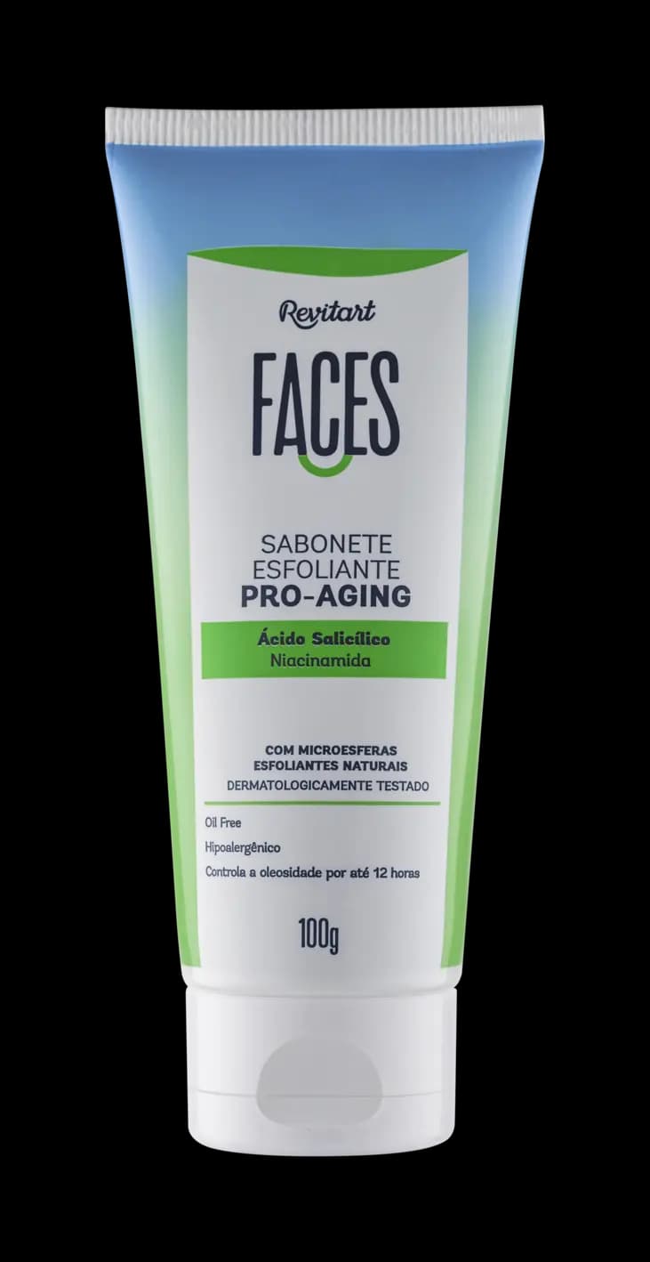 Sabonete Esfoliante Pro-Aging Revitart Faces 100g