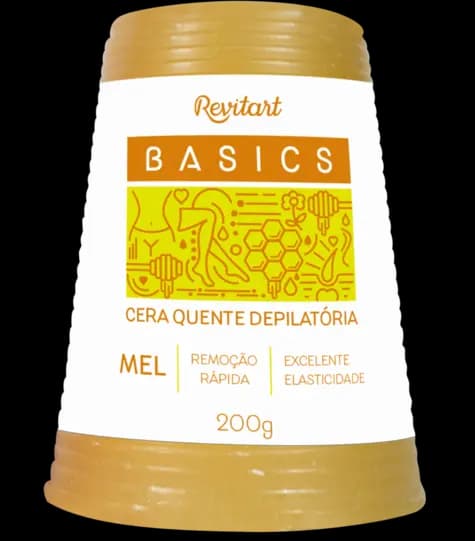 Cera Depilatória De Fogão Revitart Basics Mel 200G