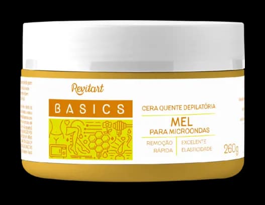 Cera Depilatória Revitart Basics Mel Para Microondas 260G