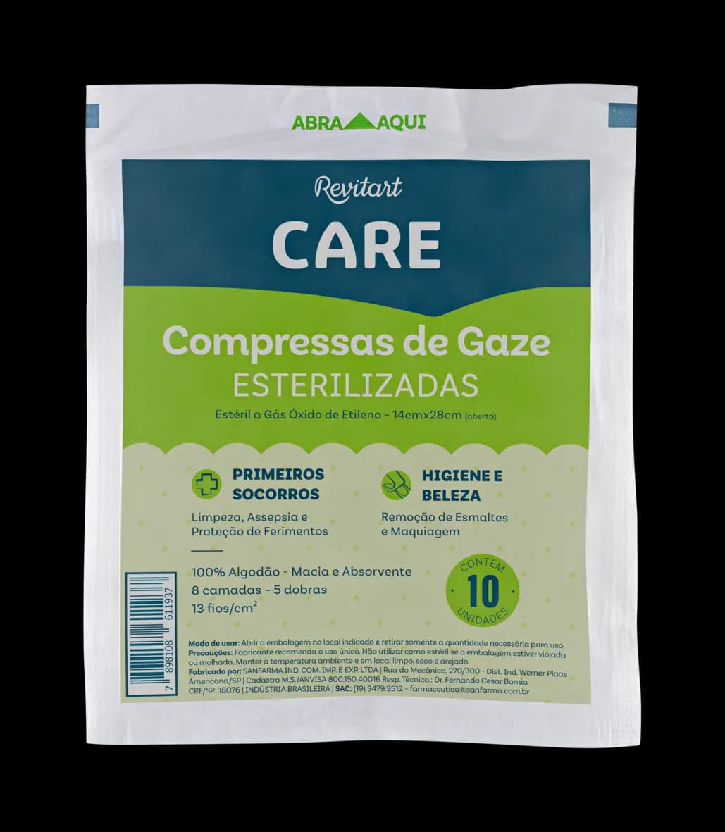 Compressas De Gaze Esterilizadas