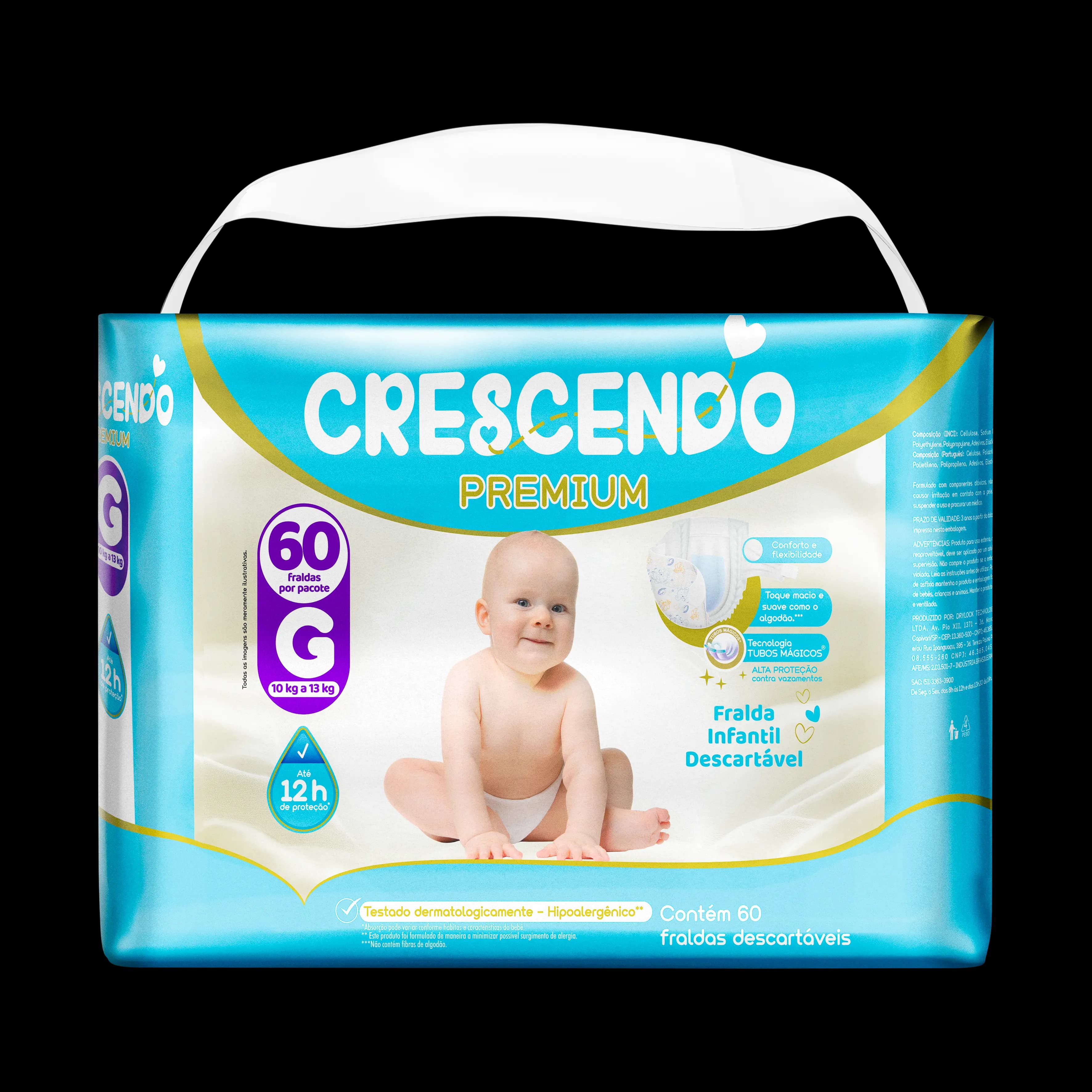 Fralda G Crescendo Premium - 60 Unidades