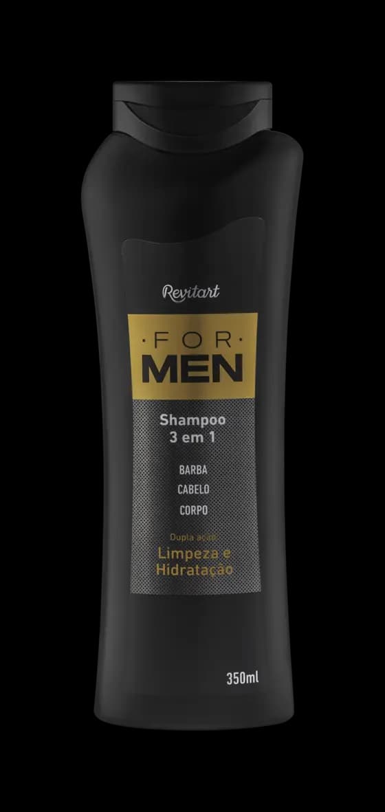 Shampoo Revitart For Men 3X1 350Ml