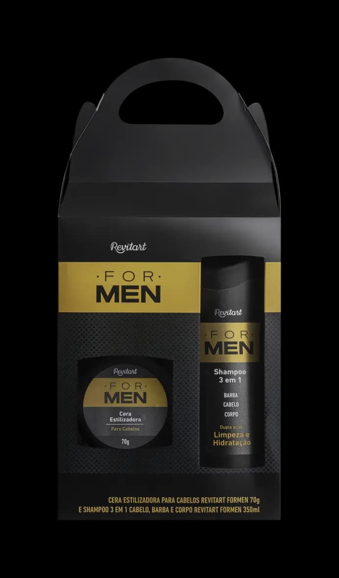 Revitart For Men: Cera 70g + Shampoo 350ml