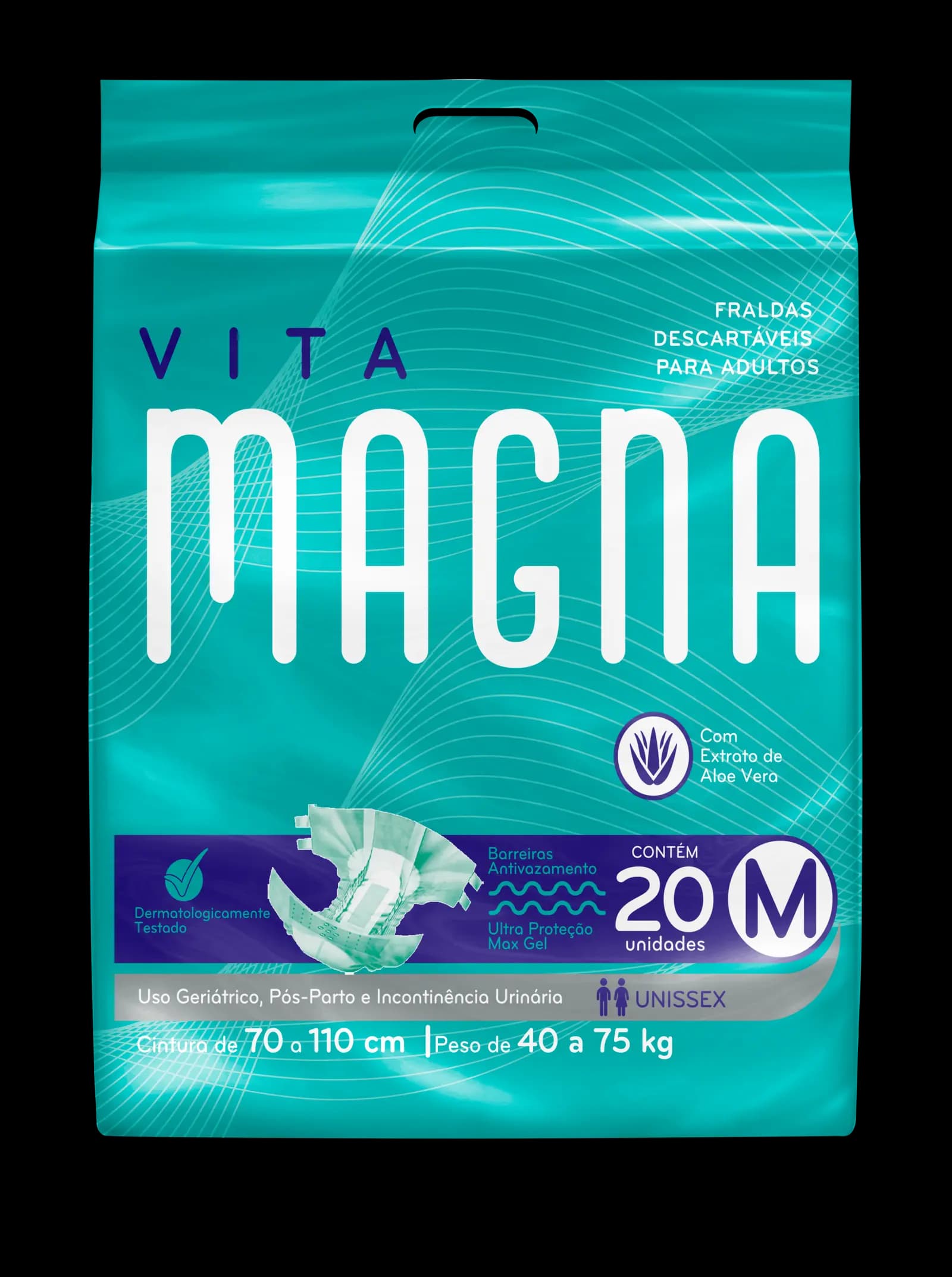 Fralda Geriátrica Vita Magna M - 20Un