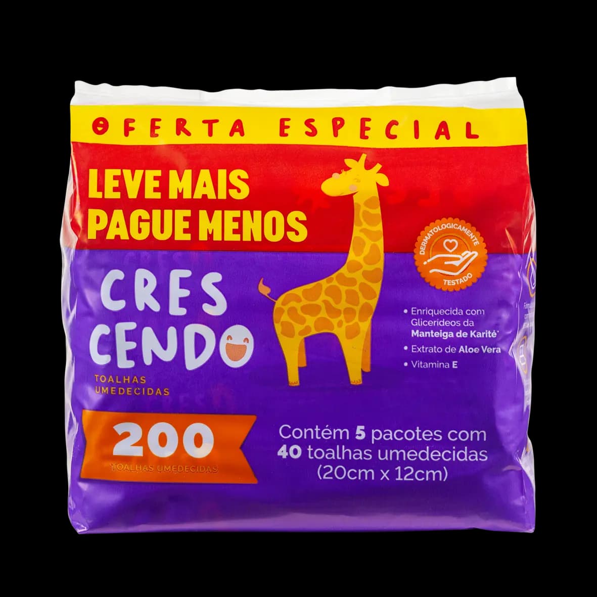 Pack De Toalhas Umedecidas Crescendo - Leve Mais Por Menos