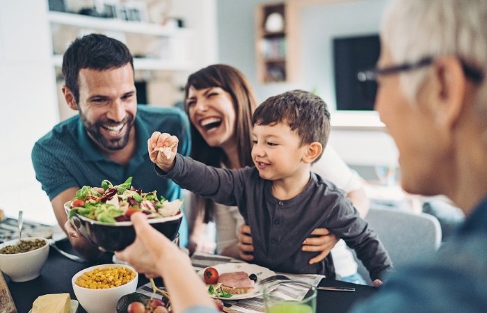 crianças e alimentação saudável